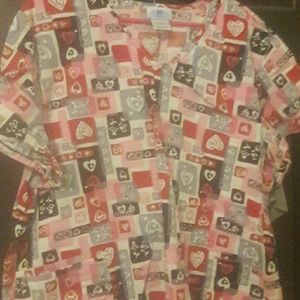 2 Scrub Tops Size 3x